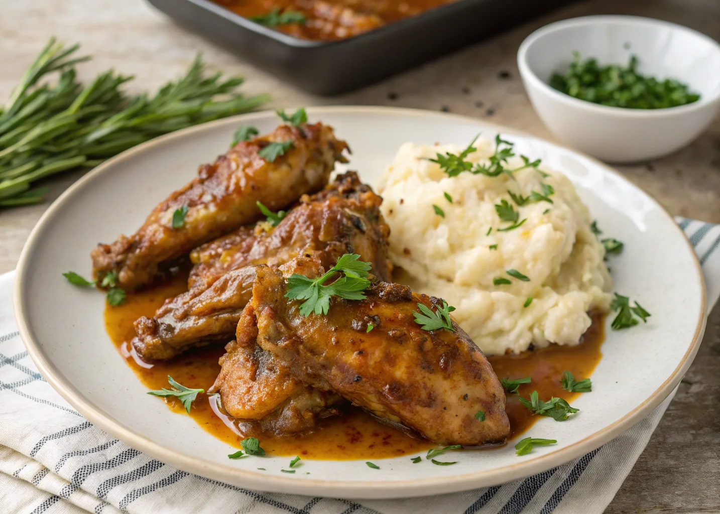 Smothered Turkey Wings Recipe